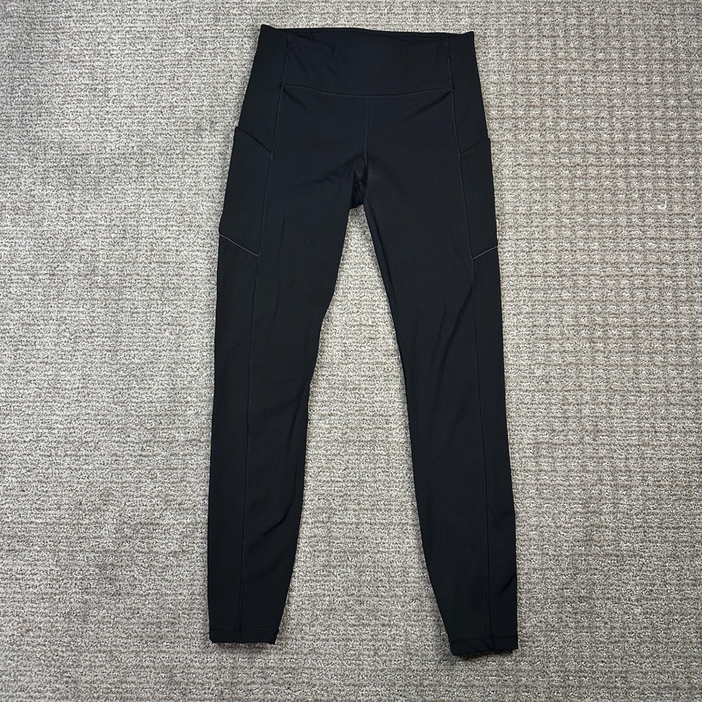 Lululemon Speed Up Tight 28 Full-On Luxtreme Black Leggings LW5AVDS Size 6